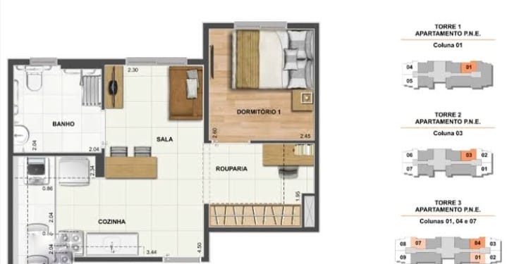 Apartamento 2 dormitórios 